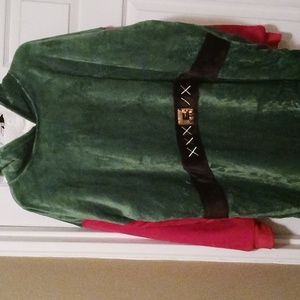 Weekending Christmas One piece pullover/Pajama top w Hood